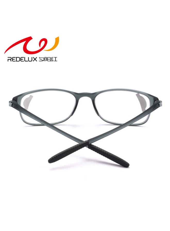 Sunset Red Reading Gl For Men, Anti-blue Light, Large Frame, Lightweight And Comfortable, High-definition Reading Gl For Elderly, E9004, Gray, 2.5 Diopters - Image 5