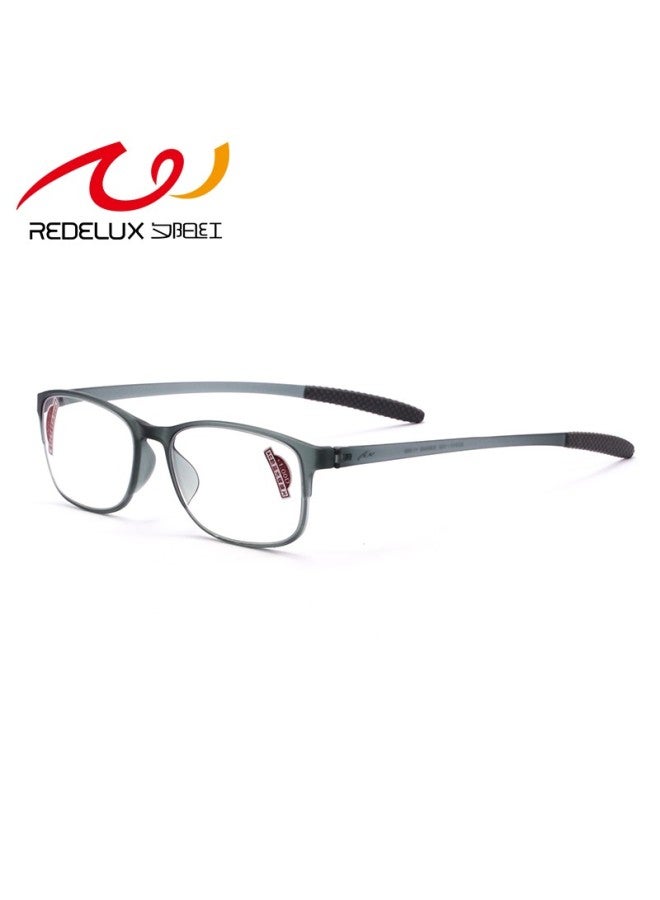 Sunset Red Reading Gl For Men, Anti-blue Light, Large Frame, Lightweight And Comfortable, High-definition Reading Gl For Elderly, E9004, Gray, 2.5 Diopters - Image 4