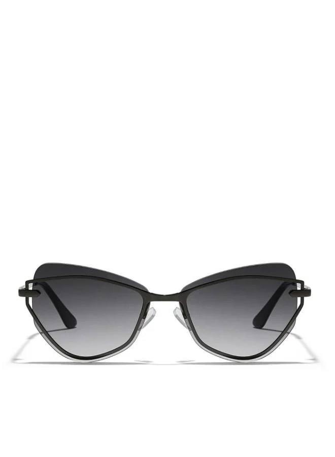 Blackout TWILIGHT Women Gray Sunglasses - Frame Material: Metal- Frame Color: Gray-Lens Color: Black  - Full Rim