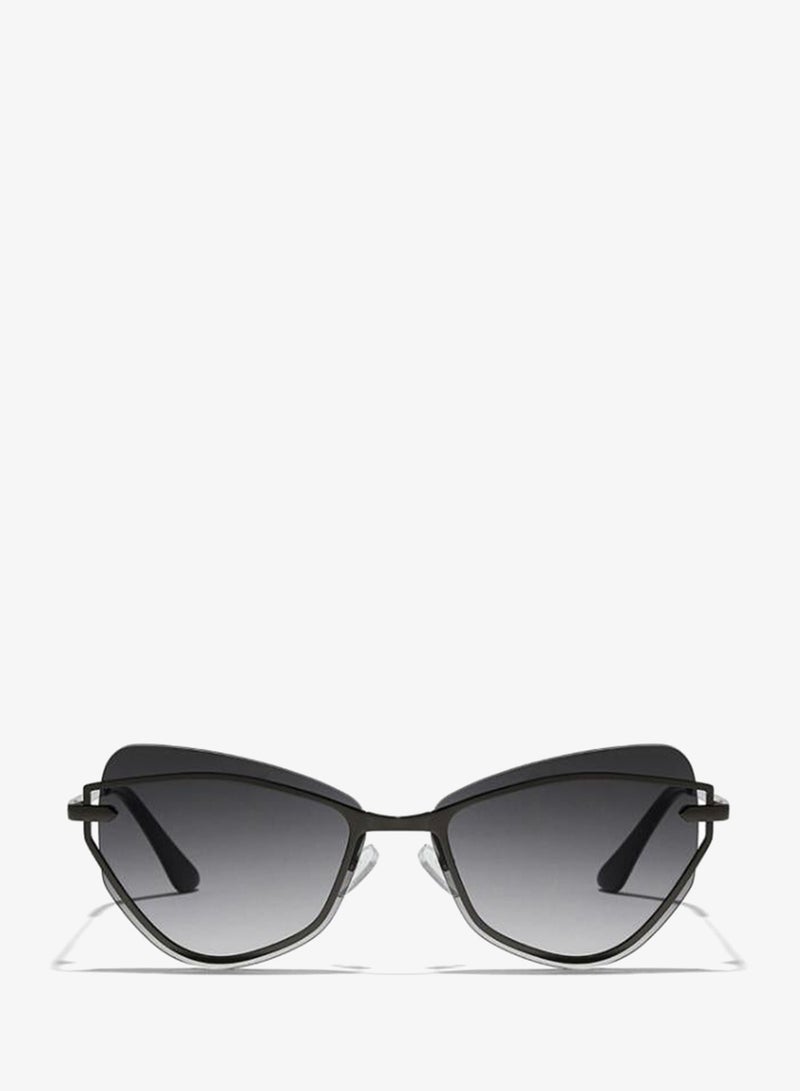 Blackout TWILIGHT Women Gray Sunglasses - Frame Material: Metal- Frame Color: Gray-Lens Color: Black  - Full Rim - Image 1