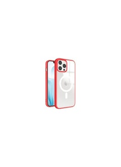 Magnetic Case, Compatible with MagSafe,Ultra Slim Hard PC with Soft TPU Edges Protective Case,for iPhone 13 Pro Max,6.7 Inch Case (Red)