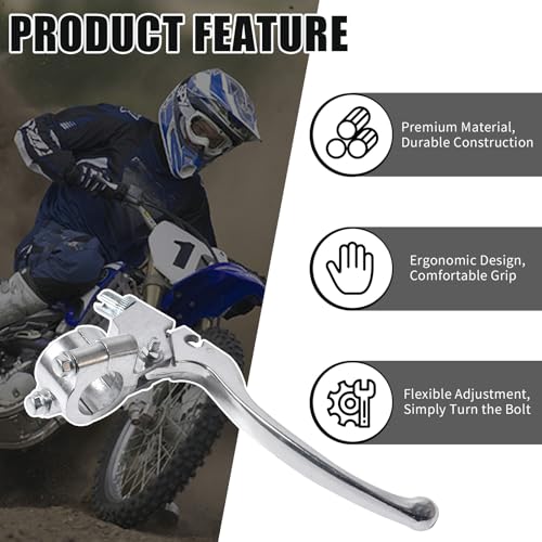 JOIQEXJ 22mm 7/8" Left Brake Handle Clutch Lever Perch for Coleman CT200U BT200X Trail 200 CC100X CT100U Baja Motovox Mini Bike Motorsports SSR125 CRF XR 70 80 XR200 Yamaha Pit Dirt Bike Parts - Image 4