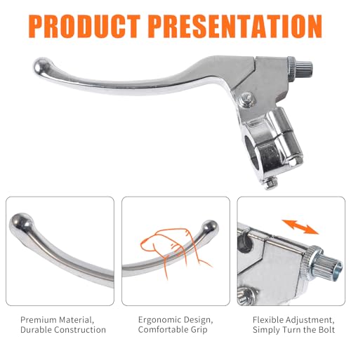 JOIQEXJ 22mm 7/8" Left Brake Handle Clutch Lever Perch for Coleman CT200U BT200X Trail 200 CC100X CT100U Baja Motovox Mini Bike Motorsports SSR125 CRF XR 70 80 XR200 Yamaha Pit Dirt Bike Parts - Image 3