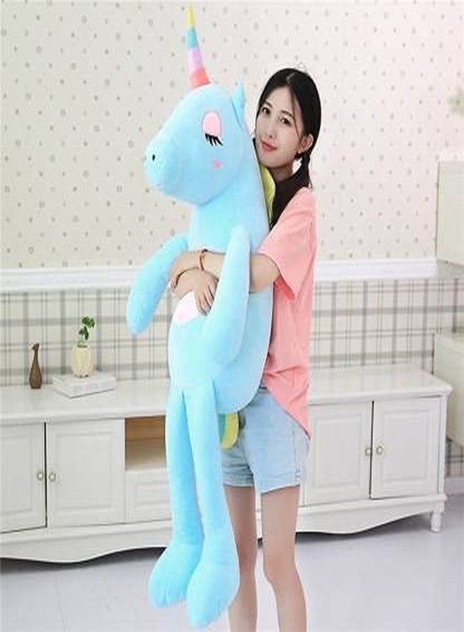 Vaishno Soft Toy Stuffed Animal Plush Cute Toy Washable for Babies, Toddlers, Kids Unicorn - Blue (110 cm) - Image 2