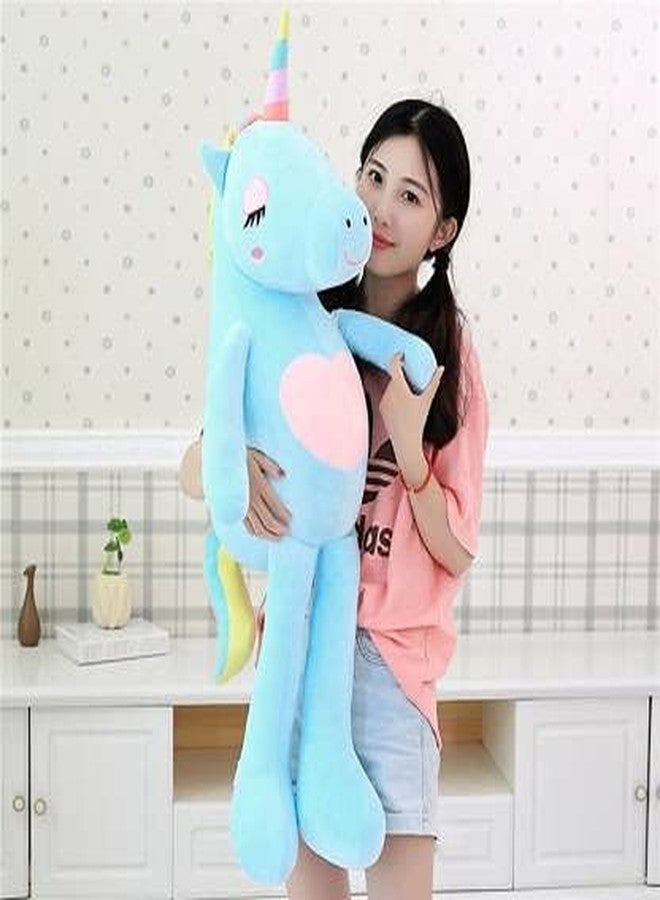 Vaishno Soft Toy Stuffed Animal Plush Cute Toy Washable for Babies, Toddlers, Kids Unicorn - Blue (110 cm) - Image 3