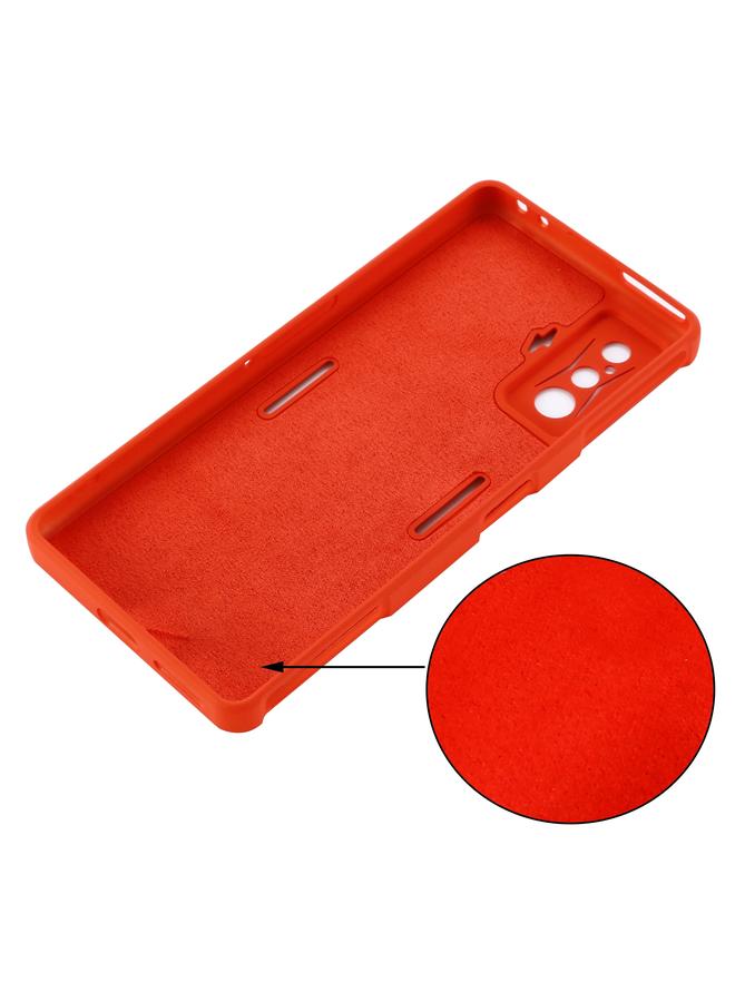 إيروريكس جراب لهاتف Xiaomi Poco F4 GT / Redmi K50 Gaming بلون نقي من السيليكون السائل المقاوم للصدمات بتغطية كاملة - Image 4