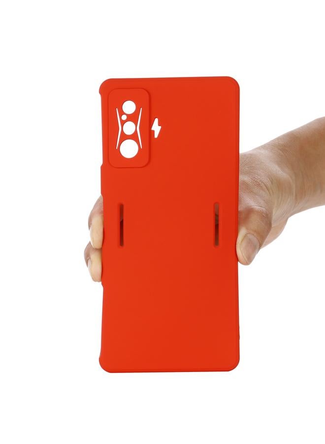 إيروريكس جراب لهاتف Xiaomi Poco F4 GT / Redmi K50 Gaming بلون نقي من السيليكون السائل المقاوم للصدمات بتغطية كاملة - Image 5