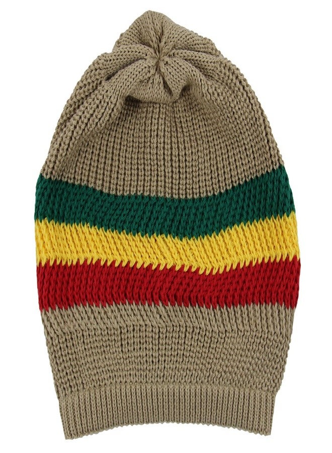 أر دبليو قبعة راستا كلاسيكية محبوكة من القطن من RW (كاكي/راستا) - Image 2