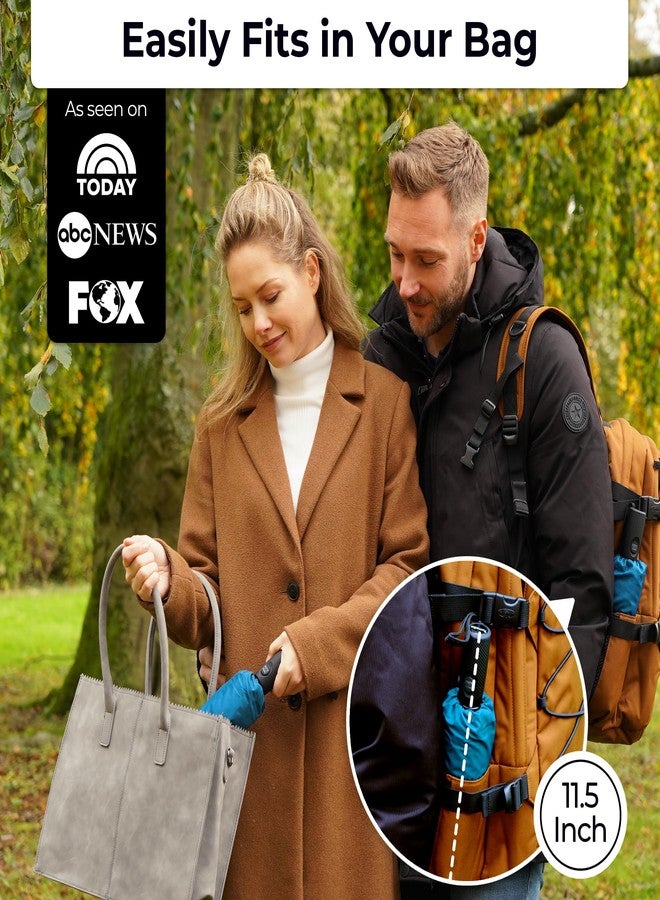 TUMELLA UltraV7#1 Windproof Travel Umbrella [Light, Beautiful, Superior & Unbreakable], 2023 Anti-Flip & Ultra-Flex Tech, Compact, Small, Portable, Automatic, Vibrant Designs, Folding Umbrella - Image 2
