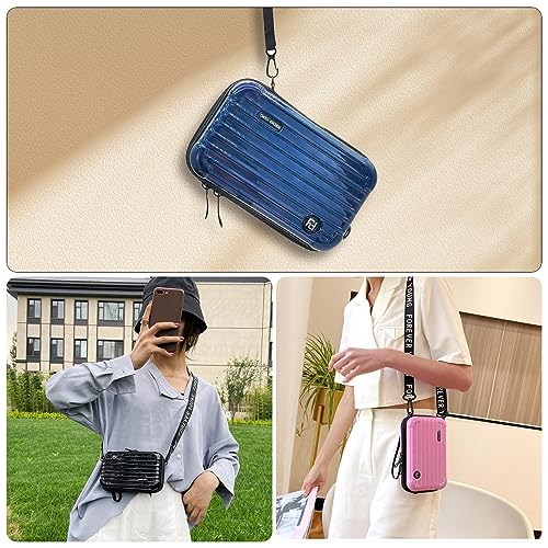 WisePoint Small Crossbody Bag, Plastic Small Shoulder Bag Mini Crossbody Bag, Personalized Crossbody Bags for Women and Men (black) - Image 3