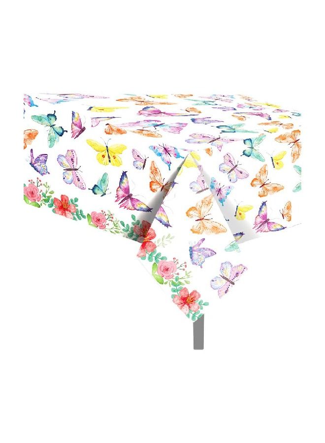 ThePartyPopper Pastel Butterfly Designed Party Tablecover - Image 1