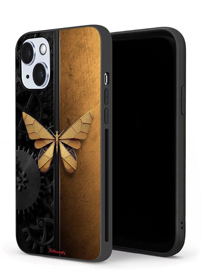 Tolwak Apple iPhone 14 Plus Protective Case Steel Butterfly - Image 1
