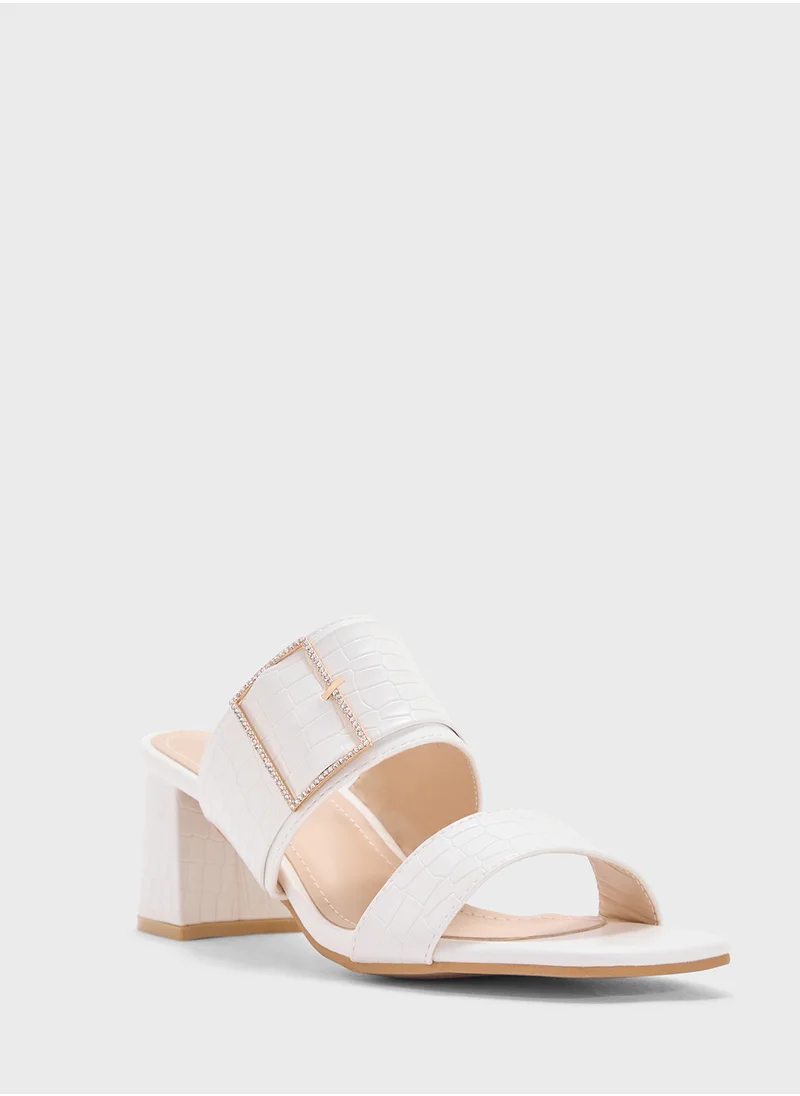 BR Double Strap Heeled Sandal