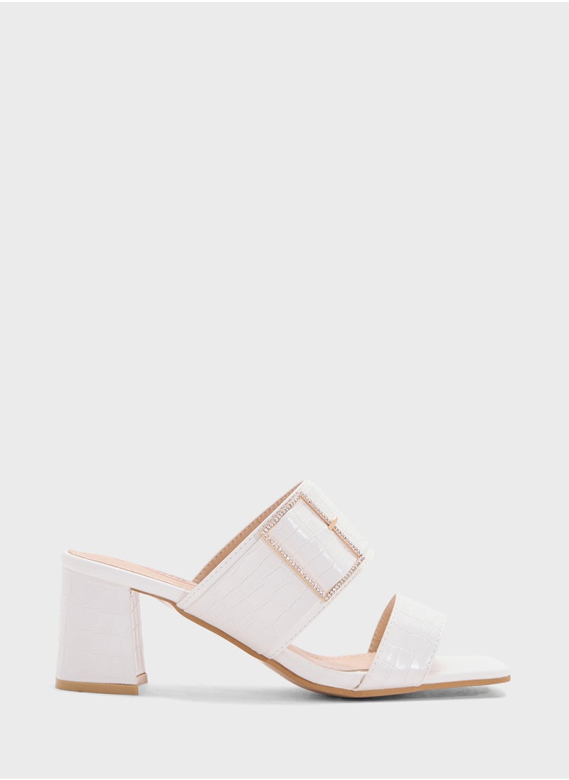 BR Double Strap Heeled Sandal  - Image 1