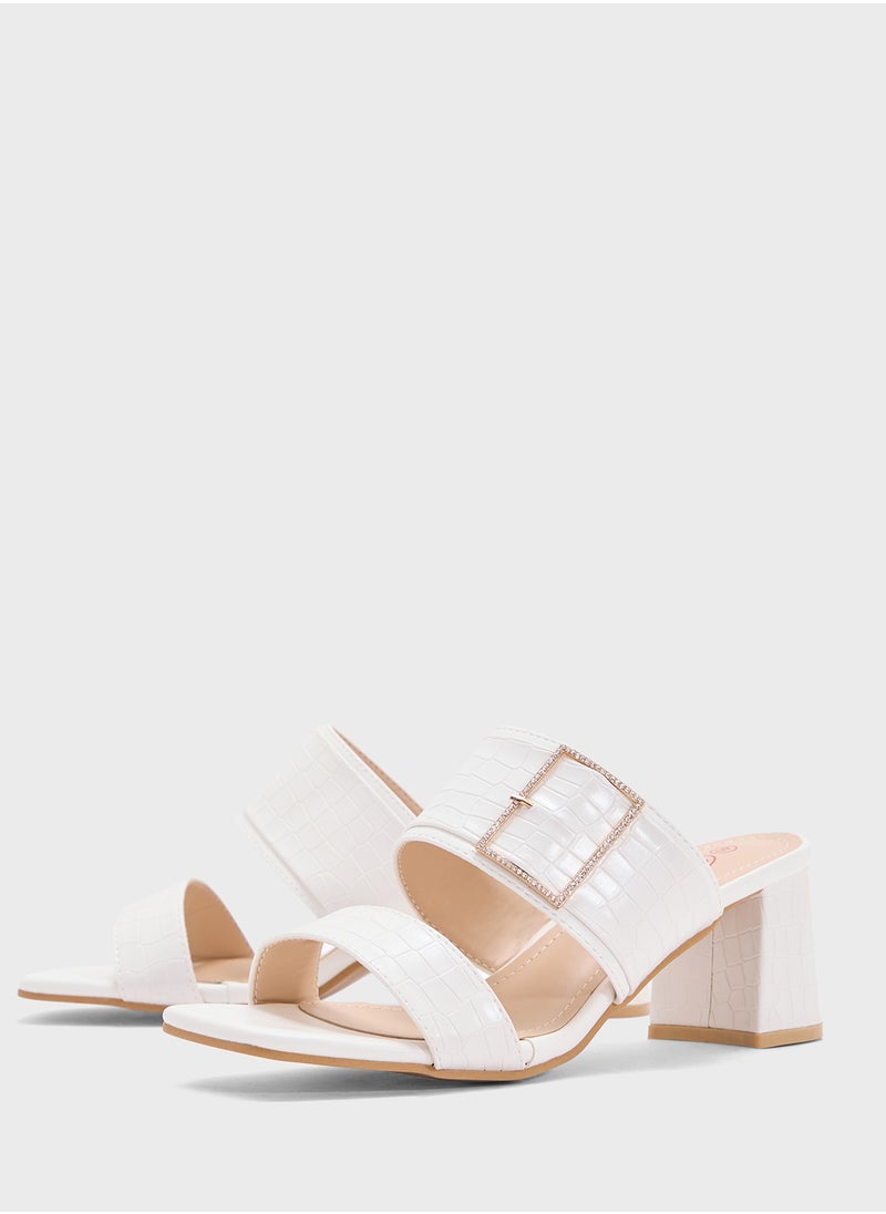 BR Double Strap Heeled Sandal  - Image 4