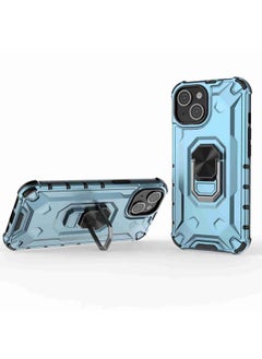 HuHa Case Cover For iPhone 13 Ice Armor Series Ring Holder Phone Case Blue 