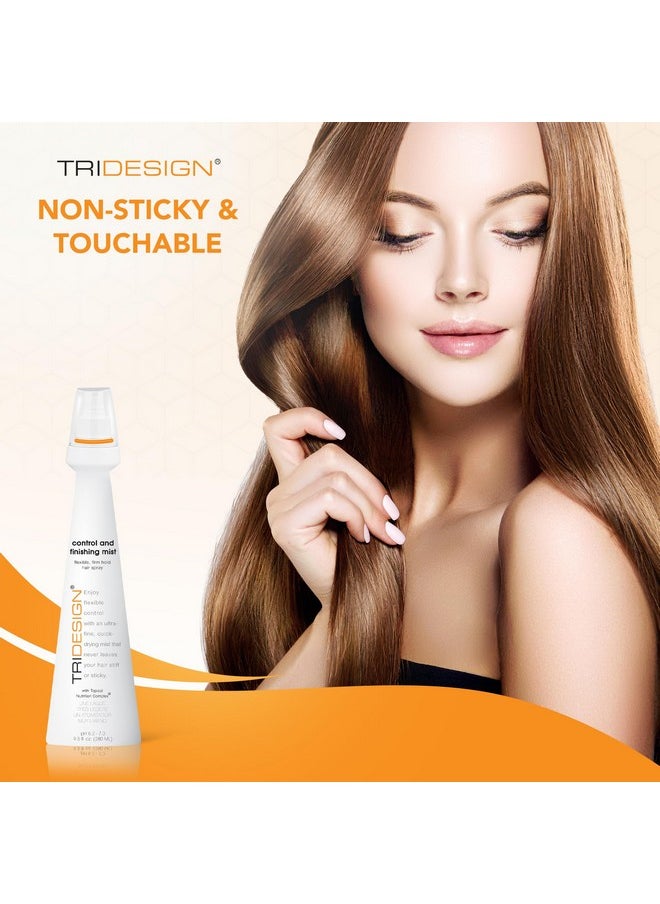 TRIDESIGN - Tri Design Control And Finishing Mist Volumizing For All Hair Types Protect And Unleash Flexible Control With Ultra Fine Finishing For Fast Drying Styling Freedom For Men & Women 9.5 Oz - Image 1