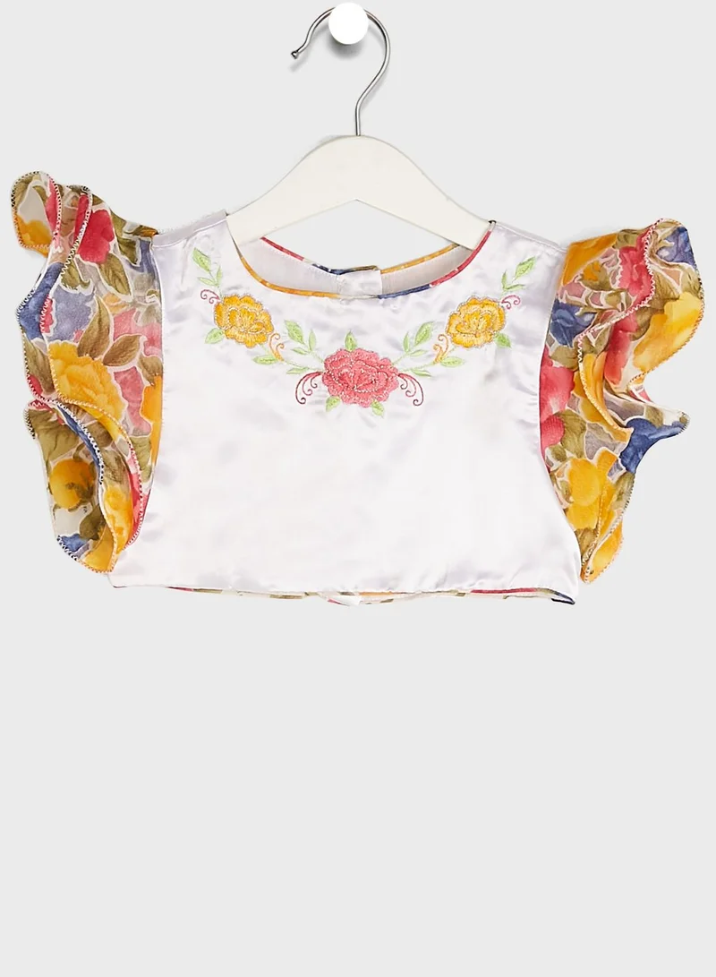 Nautinati Printed Ethnic Wear Skirt Set