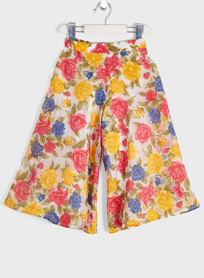 Nautinati Printed Ethnic Wear Skirt Set