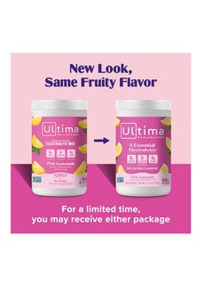 Ultima Replenisher 6 Essential Electrolytes Drink Mix Pink Lemonade 10.5oz 297g 90 Servings  - Image 3
