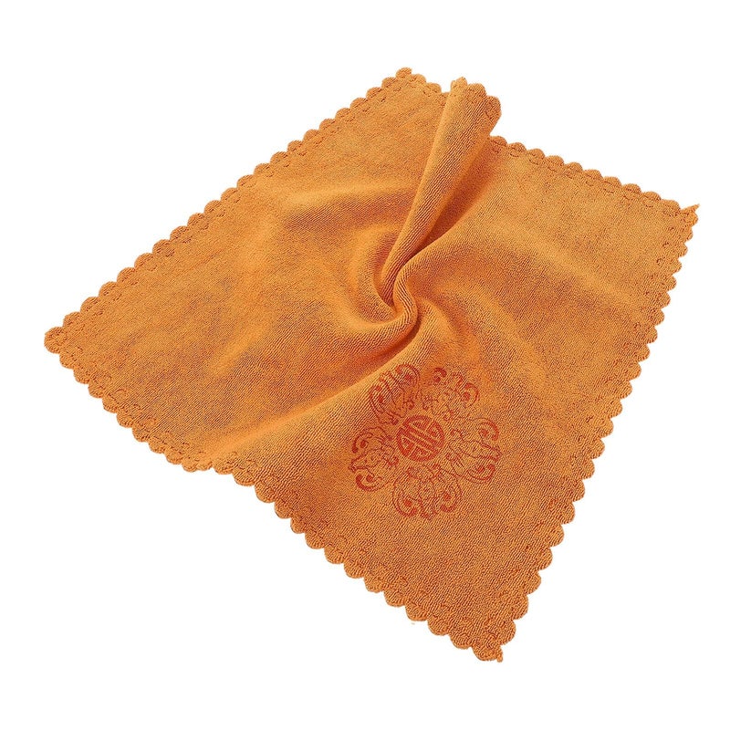 Homsof Thickened Quick Drying Kitchen Towel 30x30cm Reusable Hand Towel Printed Square Cloth For Home Tea Ceremony - Image 2