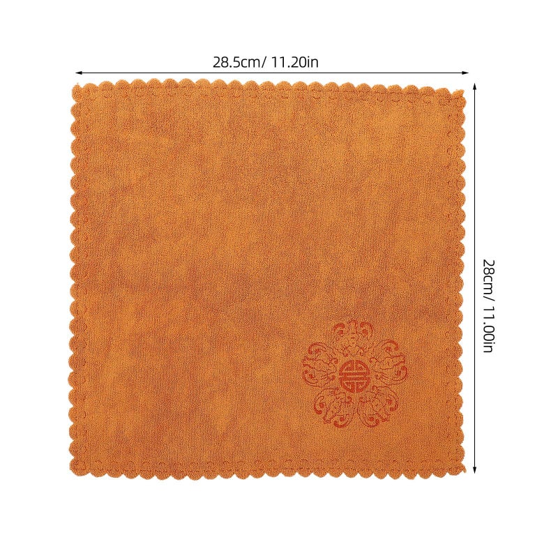 Homsof Thickened Quick Drying Kitchen Towel 30x30cm Reusable Hand Towel Printed Square Cloth For Home Tea Ceremony - Image 3