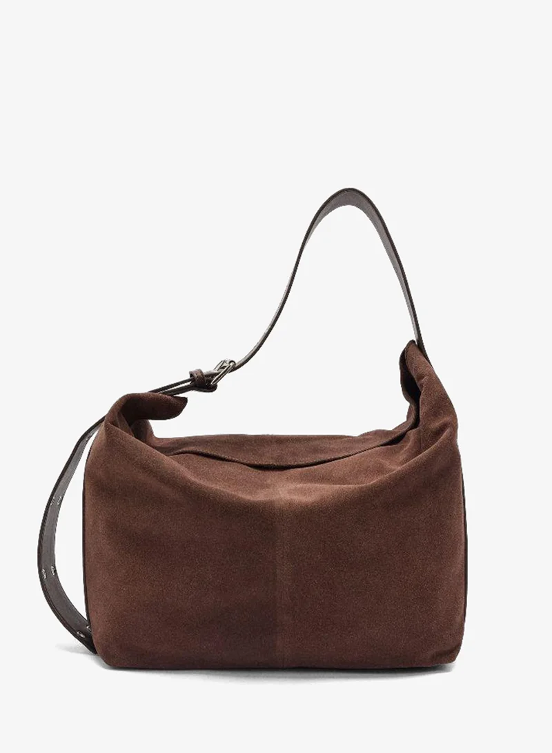 PARFOIS Suede leather shoulder bag