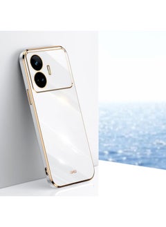 HuHa Case Cover For Realme GT Neo5 SE XINLI Straight Edge 6D Electroplate TPU Phone Case White 