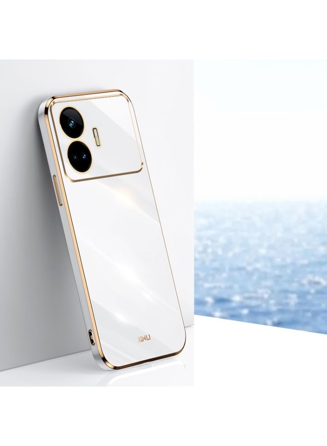 HuHa Case Cover For Realme GT Neo5 SE XINLI Straight Edge 6D Electroplate TPU Phone Case White