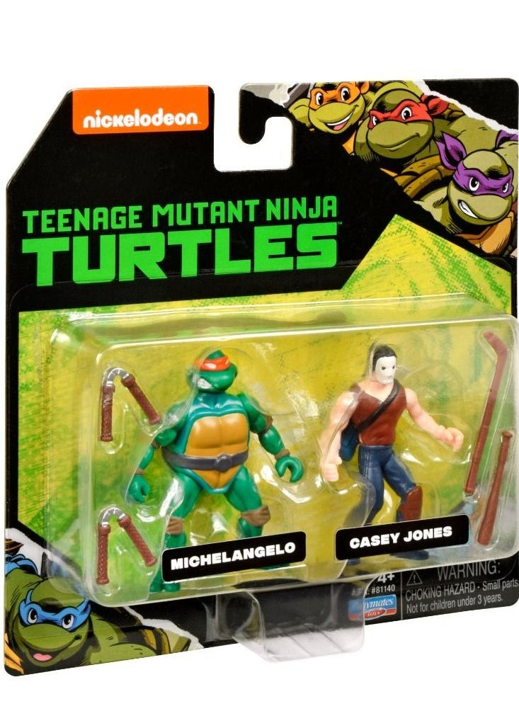 Teenage Mutant Ninja Turtles Teenage Mutant Ninja Turtles: Michel & Casey Jones Mini Figure  - Image 2