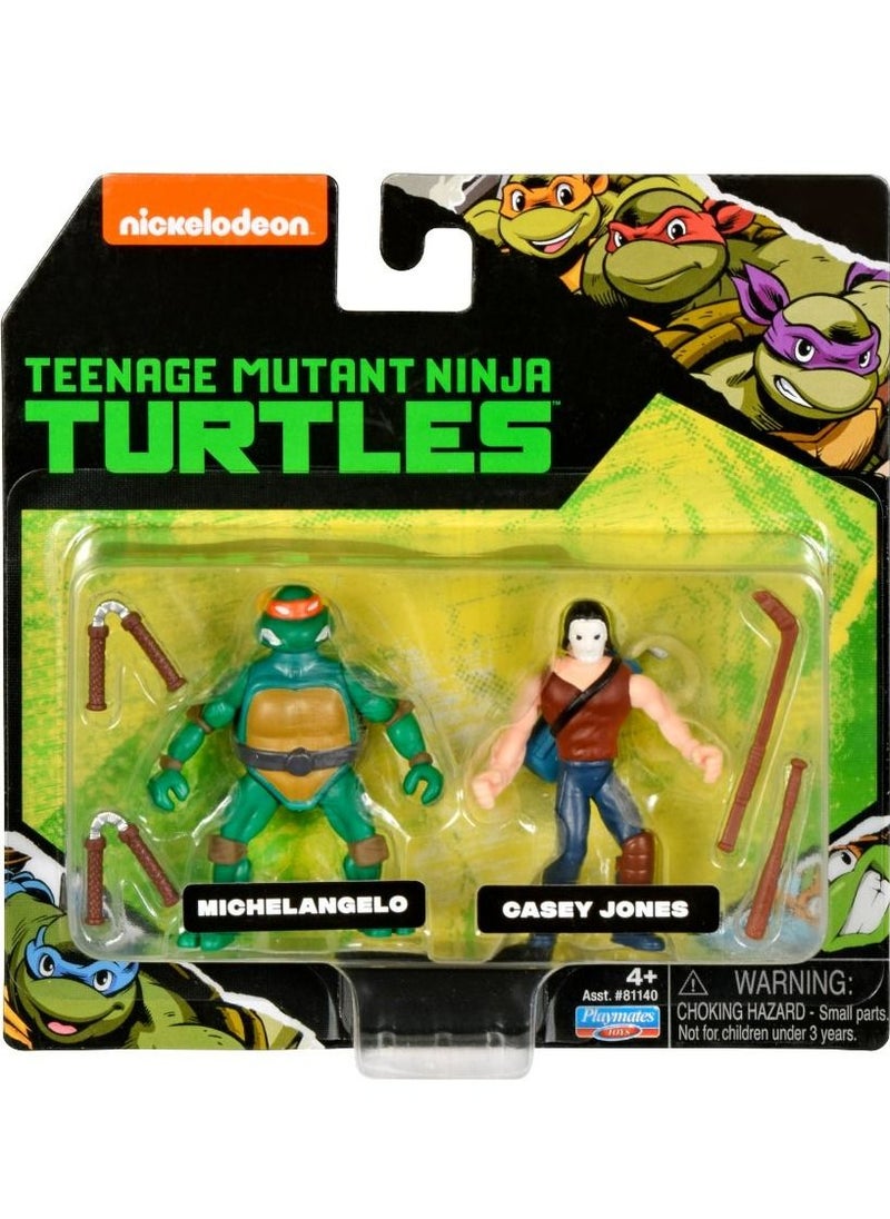Teenage Mutant Ninja Turtles Teenage Mutant Ninja Turtles: Michel & Casey Jones Mini Figure  - Image 1