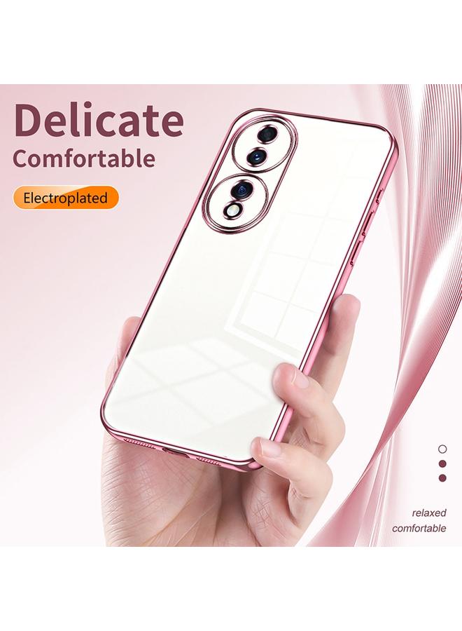 The Bros Phone Case For Honor 70 Transparent Plating Fine Hole Phone Phone Case - Image 5