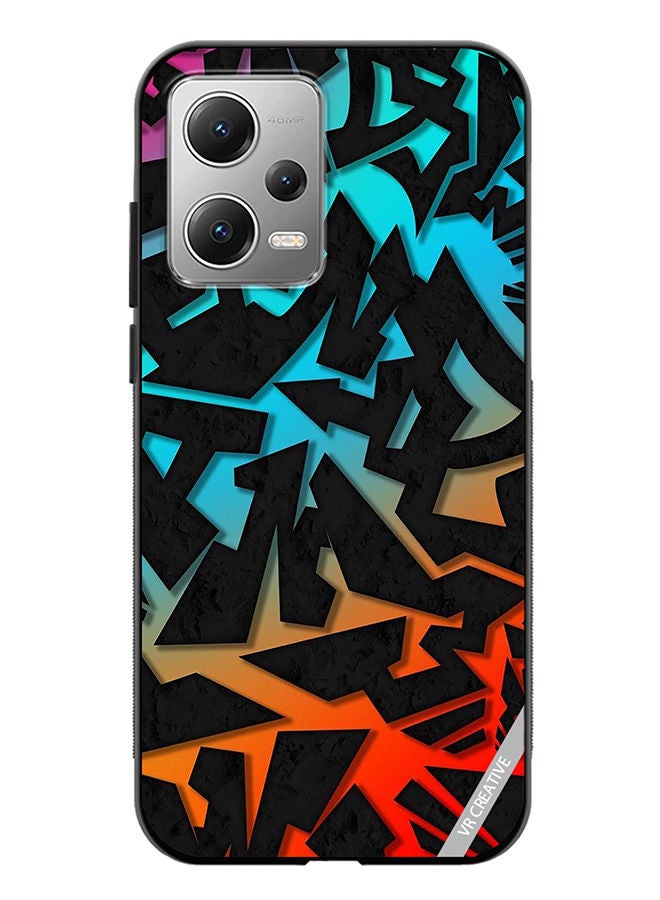 VR CREATIVE Protective Case Cover For Xiaomi Redmi Note 12 Abstract Design Multicolour - Image 1