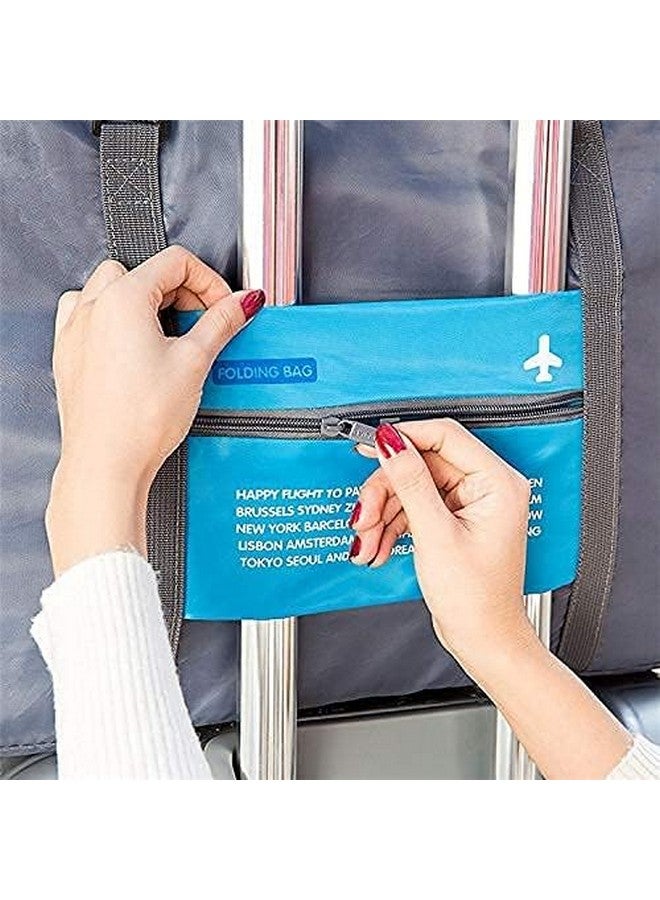 Glive's Lightweight Foldable Packable Travel Handbag Shoulder Organizer Storage Carrying Bag for Shopping Gym Luggage Sports Camping - Image 2