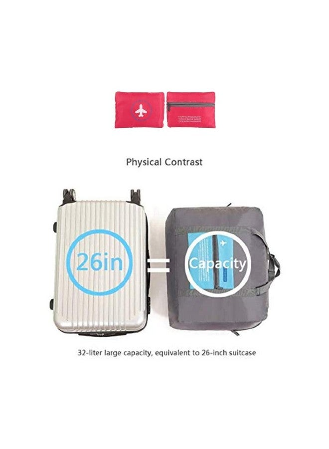 Glive's Lightweight Foldable Packable Travel Handbag Shoulder Organizer Storage Carrying Bag for Shopping Gym Luggage Sports Camping - Image 4