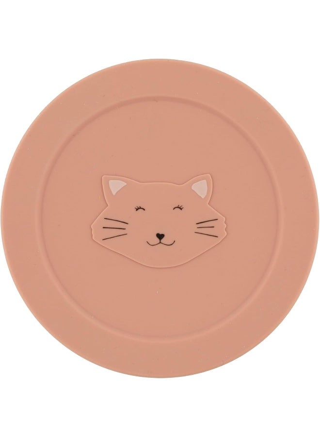 Trixie Silicone Snack Pot with Lid - Mrs. Cat - Toddler Snack Container - Soft, Durable, and Leak-Proof Snack Cup - Easy to Clean and Perfect for On-the-Go - Safe and Eco-Friendly - Image 1