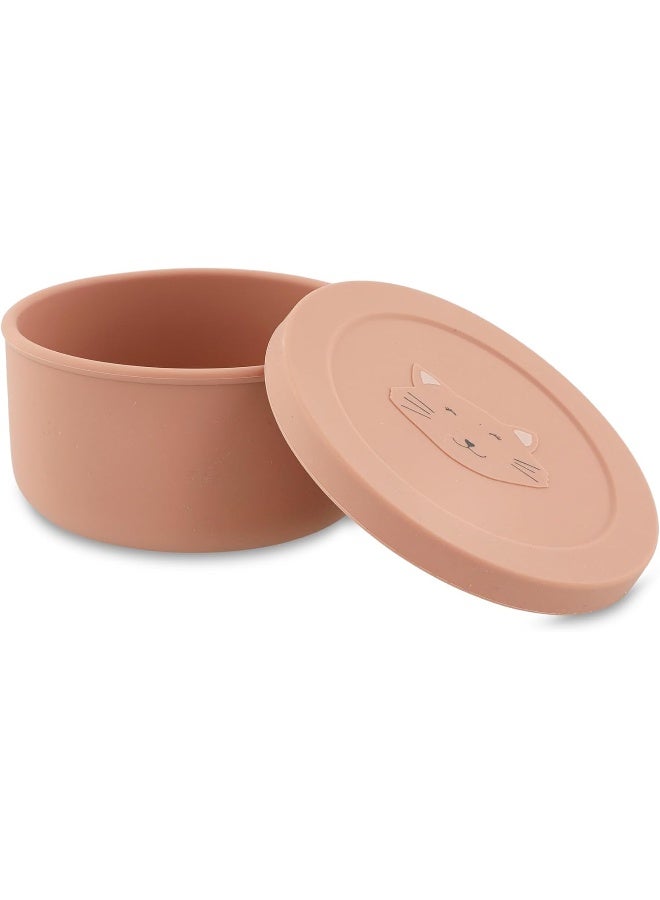 Trixie Silicone Snack Pot with Lid - Mrs. Cat - Toddler Snack Container - Soft, Durable, and Leak-Proof Snack Cup - Easy to Clean and Perfect for On-the-Go - Safe and Eco-Friendly - Image 3