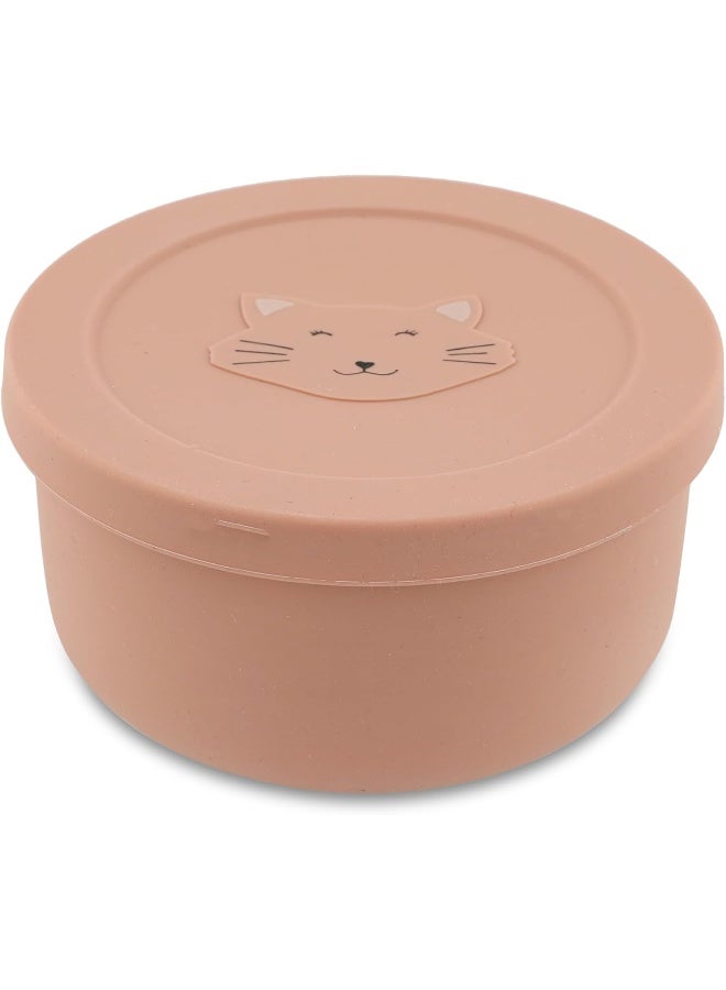 Trixie Silicone Snack Pot with Lid - Mrs. Cat - Toddler Snack Container - Soft, Durable, and Leak-Proof Snack Cup - Easy to Clean and Perfect for On-the-Go - Safe and Eco-Friendly - Image 4