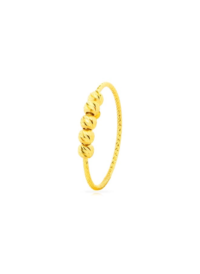 BAFLEH JEWELLERY Timeless Ball Ring in 22kt Yellow Gold Only at Bafleh Jewellery  - Image 1