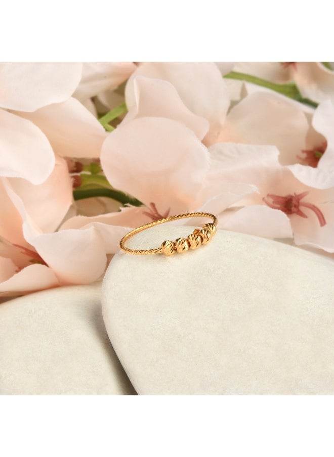 BAFLEH JEWELLERY Timeless Ball Ring in 22kt Yellow Gold Only at Bafleh Jewellery  - Image 3
