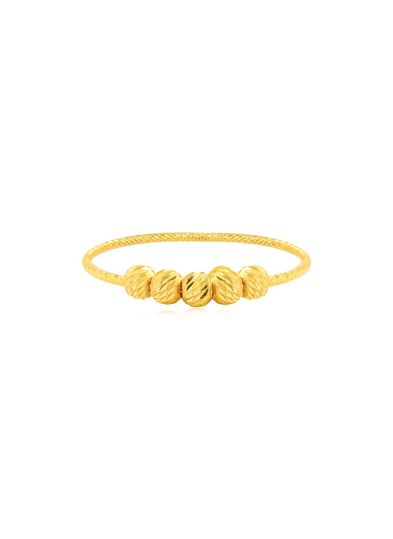 BAFLEH JEWELLERY Timeless Ball Ring in 22kt Yellow Gold Only at Bafleh Jewellery  - Image 2