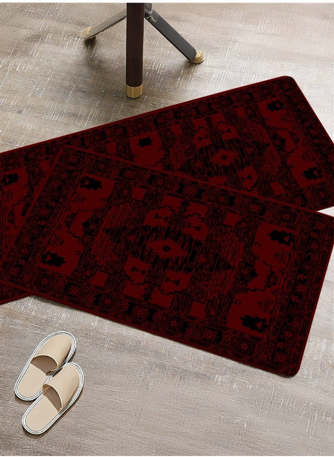 Generic 2 PCS Kitchen Floor Mats Rugs Set, Cushion Floor Carpet, Waterproof, Oil Resistant and Anti-Fatigue PU Standing Mat for Kitchen, Floor, Office, Sink, Laundry 45*75CM+45*120CM  - Image 2