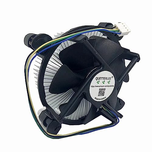 QUETTERLEE New heatsink CPU Cooling Fan for Intel i3/i5/i7 lga 115x 1150 1151 1155 1156 X3430 X3440 X3450 X3460 X3470 X3480 Series E97379-003 D34223 D75716 D95263 E18764 E33681 E97375 E97378–001 4-PIN 3.5-Inch - Image 5