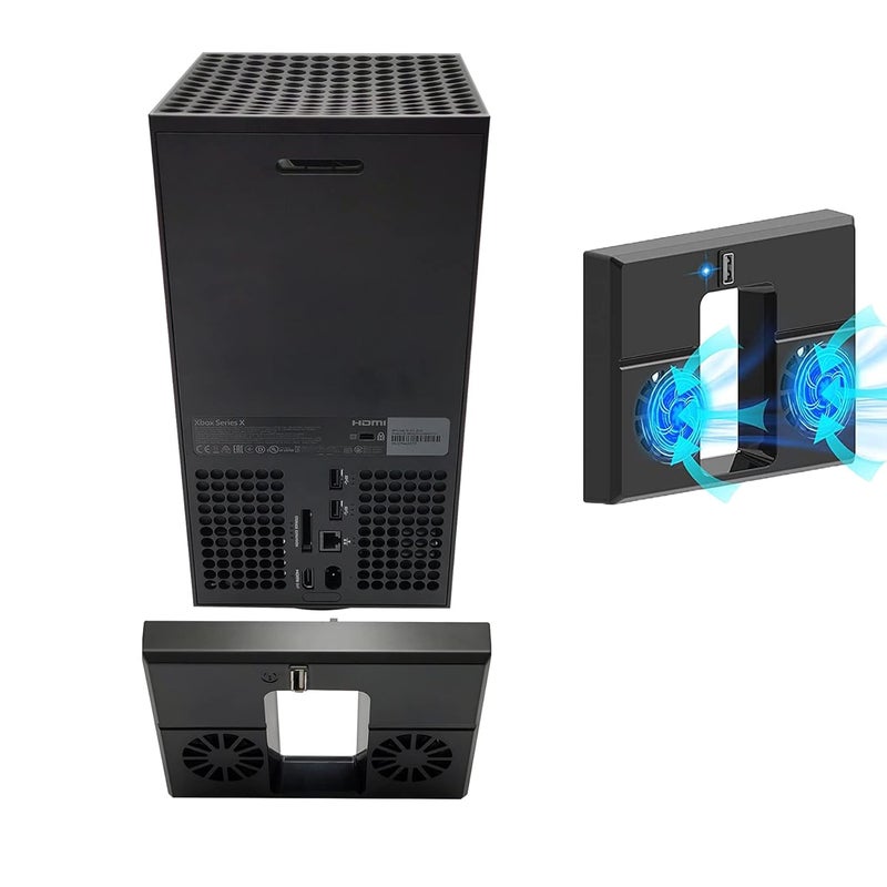 U/D Console Cooling Fan Compatible for Xbox Series X USB External Cooler Turbo Temperature Control Fan Console Cooling System for Xbox Series X - Image 1