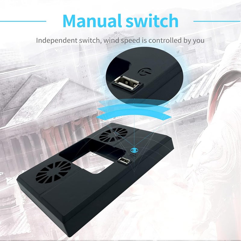 U/D Console Cooling Fan Compatible for Xbox Series X USB External Cooler Turbo Temperature Control Fan Console Cooling System for Xbox Series X - Image 5