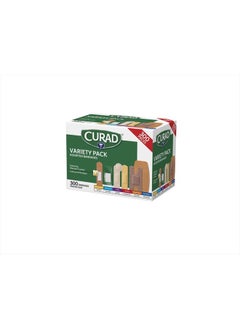 CURAD Assorted Bandages Variety Pack 300 Pieces, Including Antibacterial, Heavy Duty, Fabric, and Waterproof Bandages  - Image 2