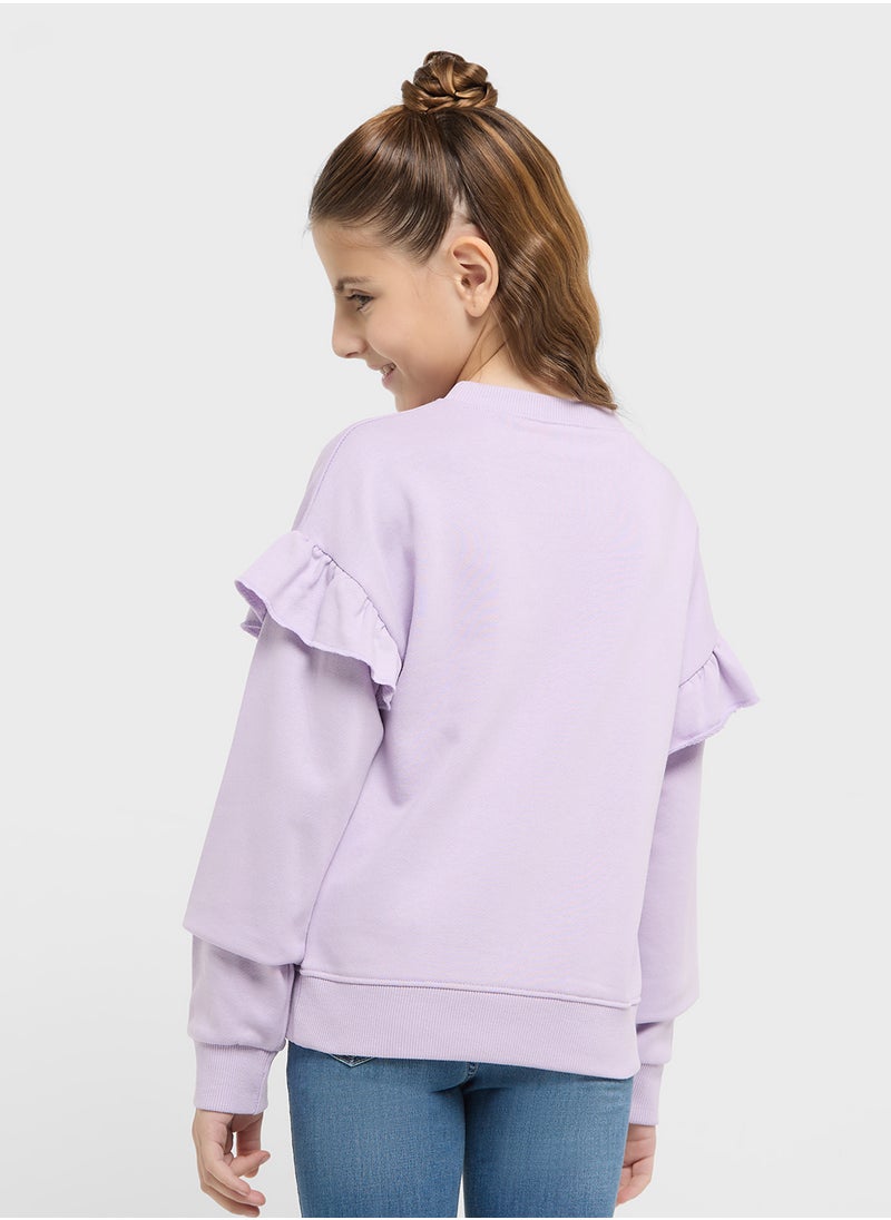 Disney Princess Graphic Sweat Shirt  - Image 2