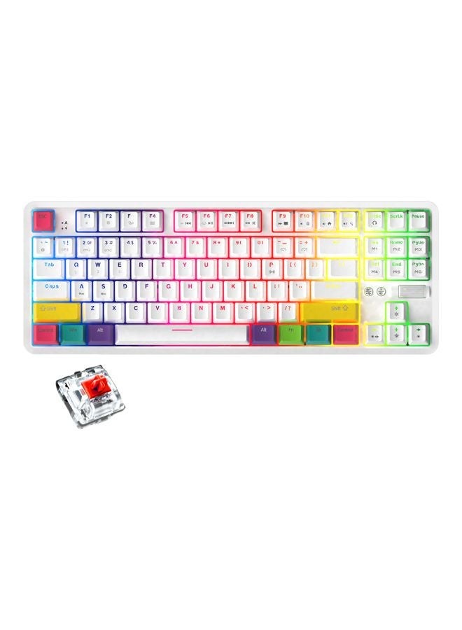 NIBEMINENT Wired And Bluetooth Dual Mode Mechanical Gaming Keyboard  - Image 1
