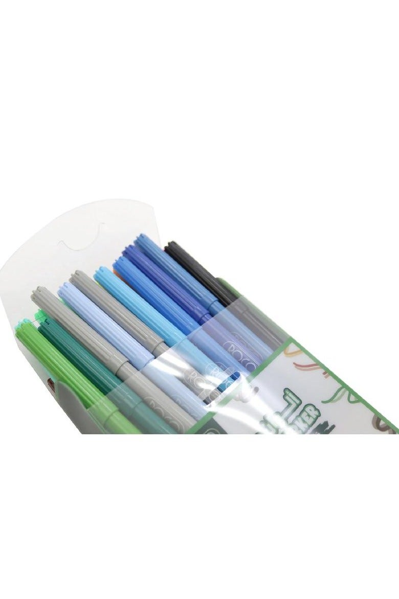 روكو قلام تلوين قابلة للغسل ألوان متنوعة 30 قطعة - Image 2