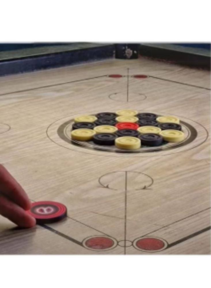 Premium Carrom Board Game with Coins and Striker, Available in Multiple Sizes, High-Quality Wooden Indian Craftsmanship Small Size - Image 3